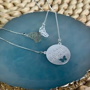 Escapulário Borboleta das Minhas Cicatrizes Nasceram Asas