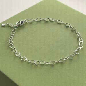 Pulseira Mini Elos Corações